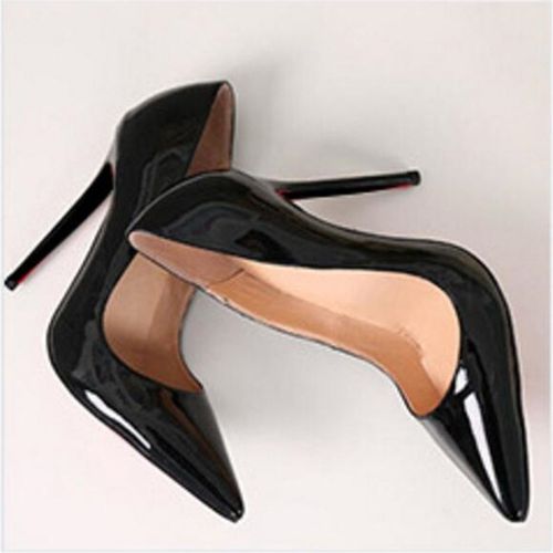 Escarpin Talons Hauts De 10cm Pour Femme -Cuir Brillant