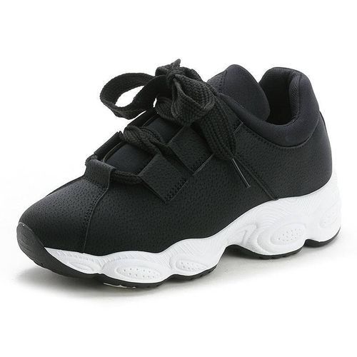 Chaussures De Mode En Daim Rétro Femmes - Noir