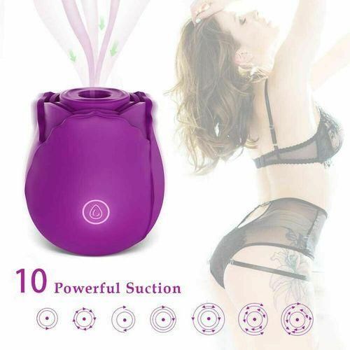 LZDUATAN USB Rose Vibromasseur Vaginal Suceur Clitoridien